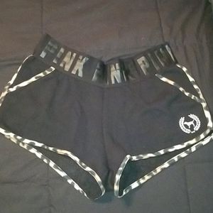 PINK Cheetah Detail Shorts